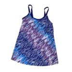 Women's Beach Swimsuit Two-Piece Set with Blue-Purple Gradient Starry Sky Bikini