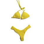 Women's Summer Swimsuit Yellow Two-Piece Swimsuit Bikini