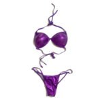 Women's swimsuit, surfing bikini, swimming, two-piece swimwear, bright purple tank swimsuit