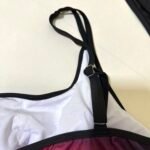 Gradient color women's two-piece tank swimsuit, tummy control swimsuit, with shorts, sports swimsuit - 图片 8