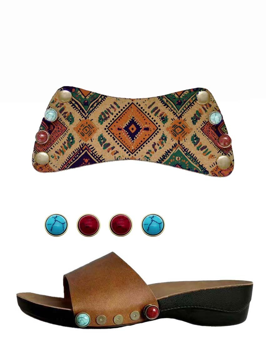 Distinctive Quilted Footwear Set